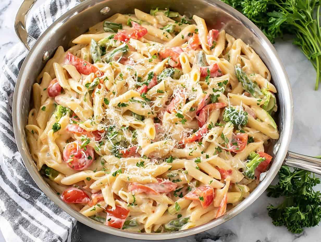 Fresh & Easy Pasta Primavera: 450 Cal Bliss