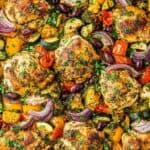 Greek Sheet Pan Chicken and Veggies