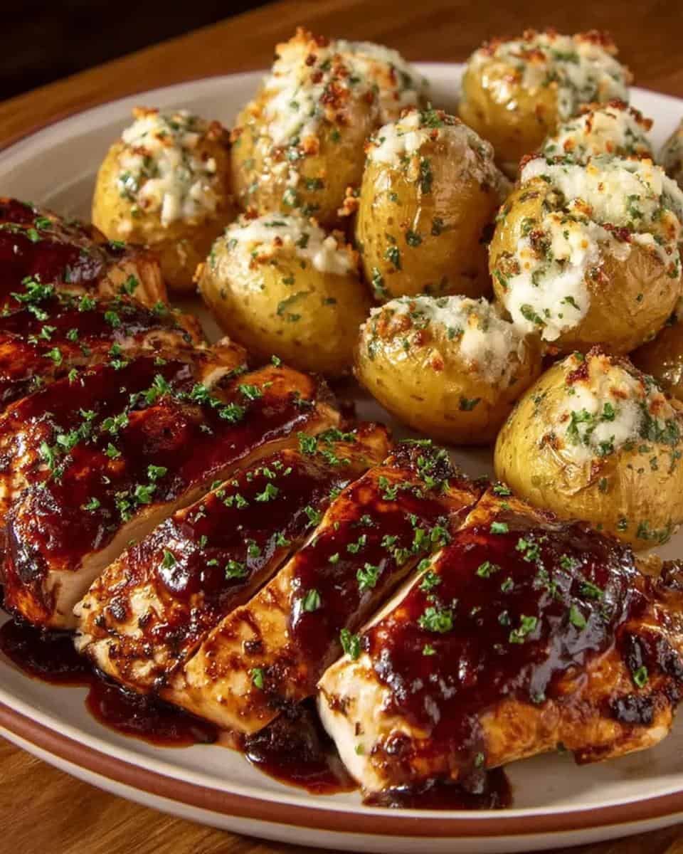 Honey BBQ Chicken & Garlic Parmesan Potatoes - detail 2
