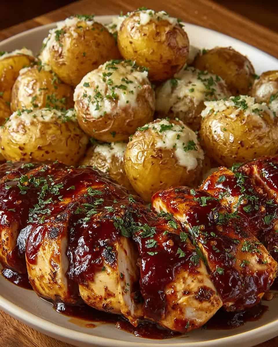 Honey BBQ Chicken & Garlic Parmesan Potatoes - detail 3