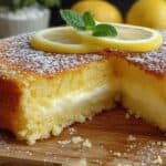Irresistibly Moist and Tangy Lemon Custard Cake Recipe