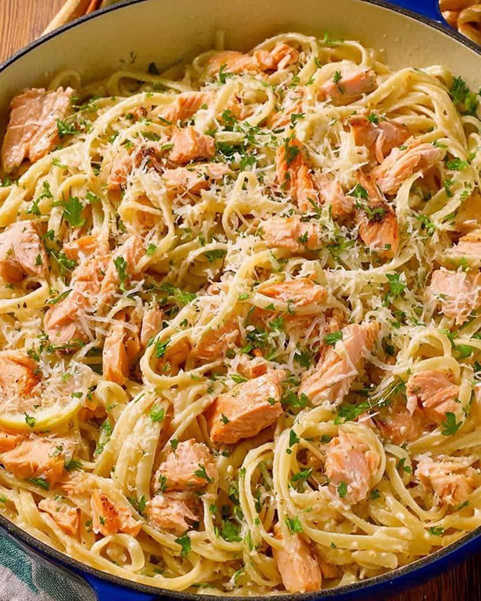 Lemon Butter Salmon Pasta - detail 1