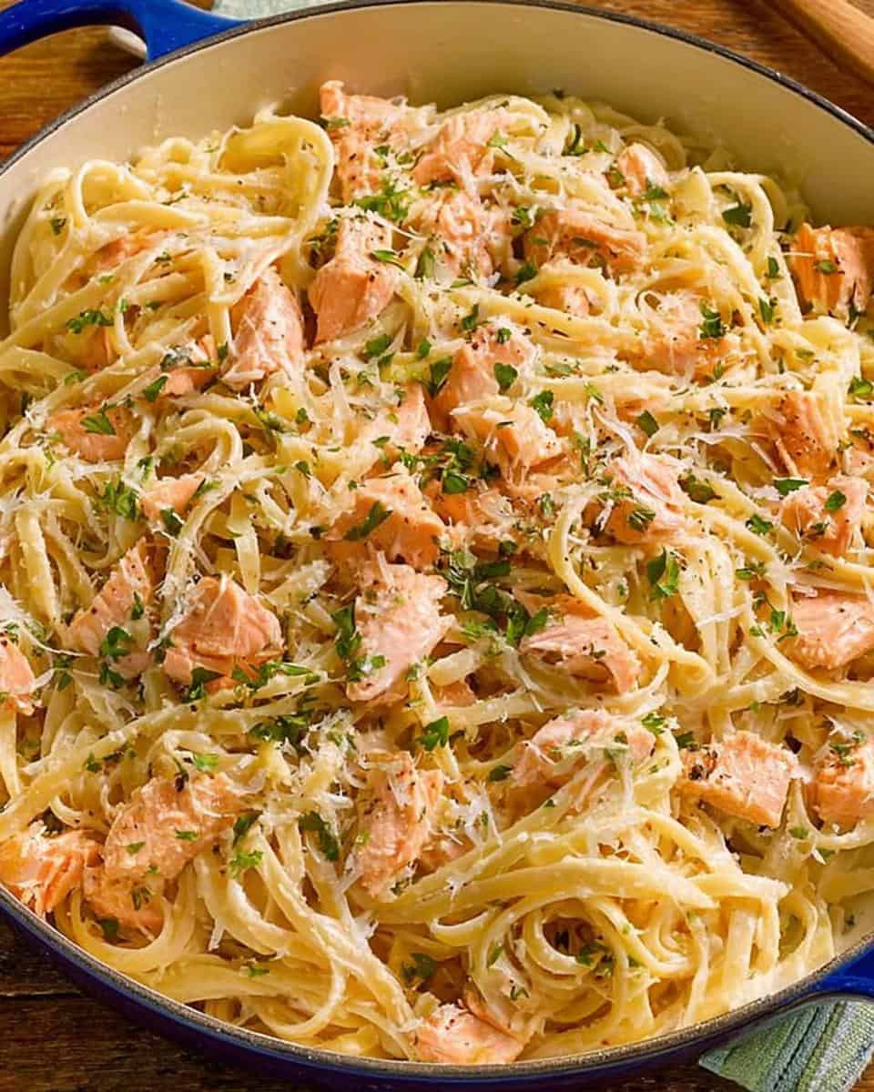 Lemon Butter Salmon Pasta - detail 2