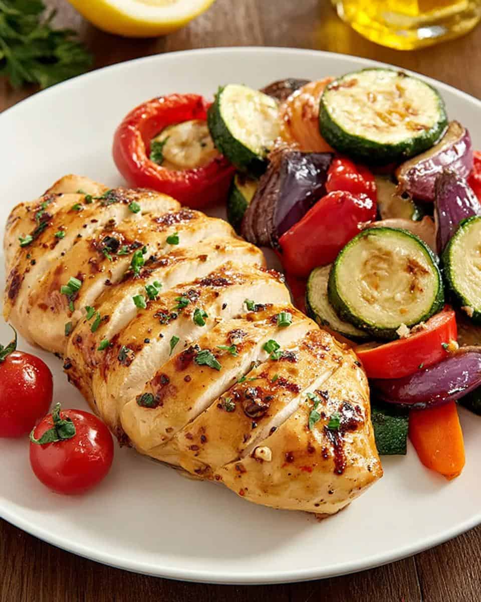 Lemon Herb Chicken with Fresh Vegetables - detail 1
