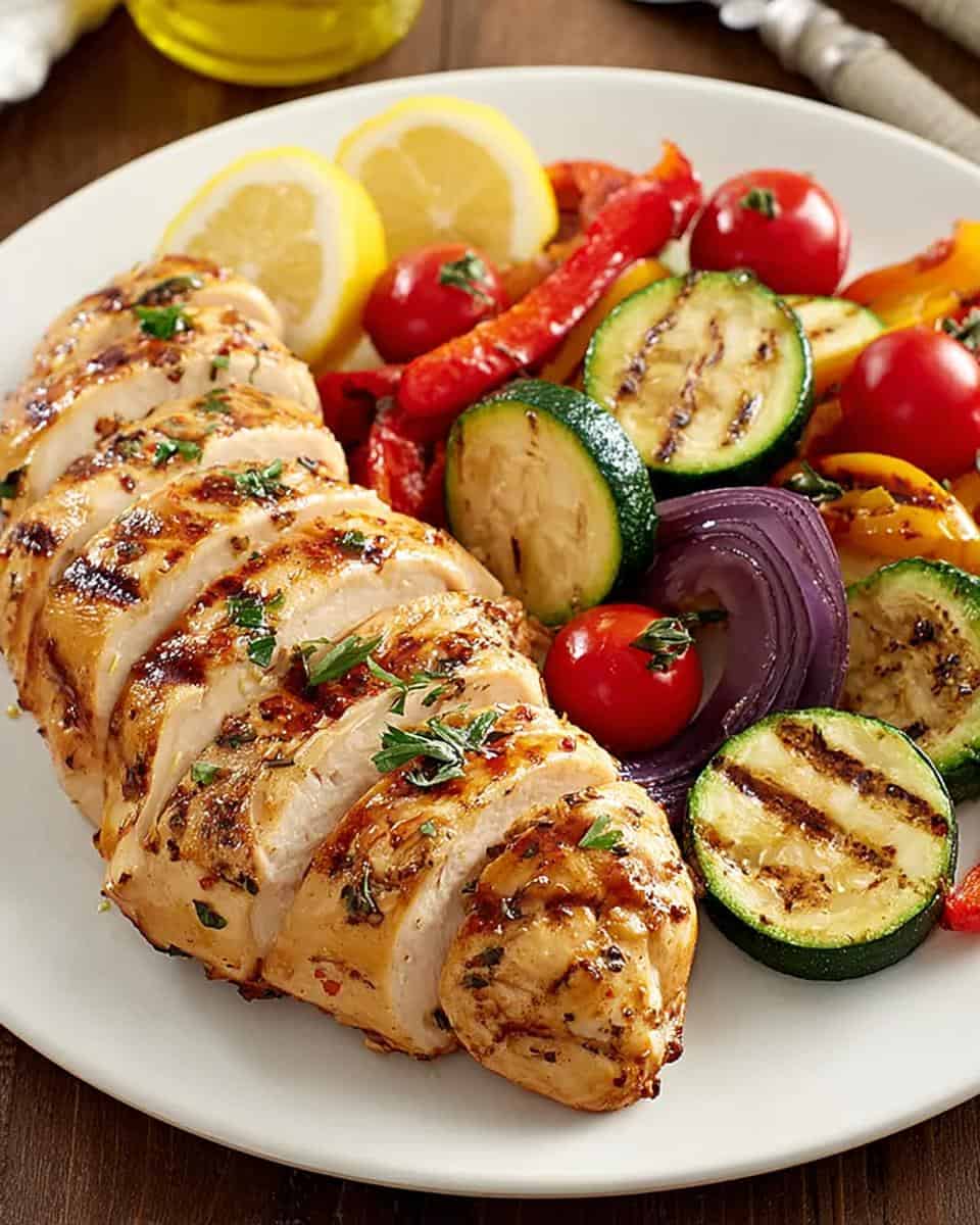 Lemon Herb Chicken with Fresh Vegetables - detail 2