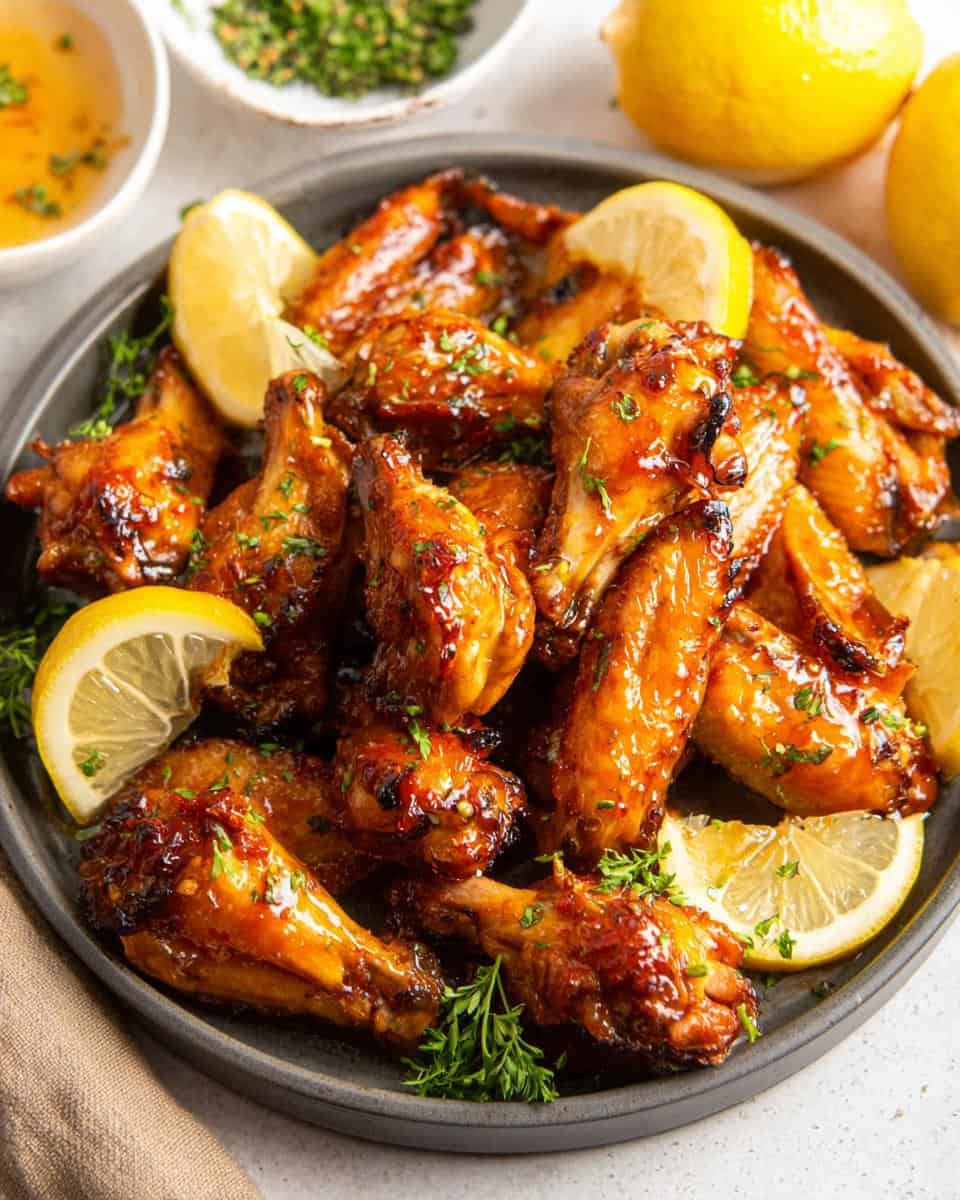 Lemon Pepper Wings with Honey - detail 1