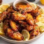 Lemon Pepper Wings with Honey