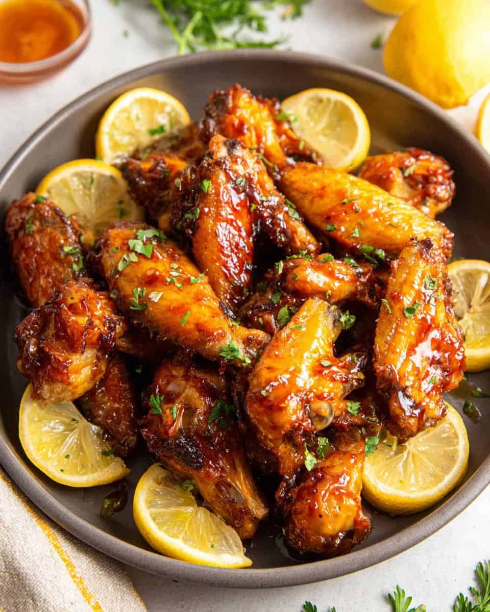 Lemon Pepper Wings with Honey - detail 2