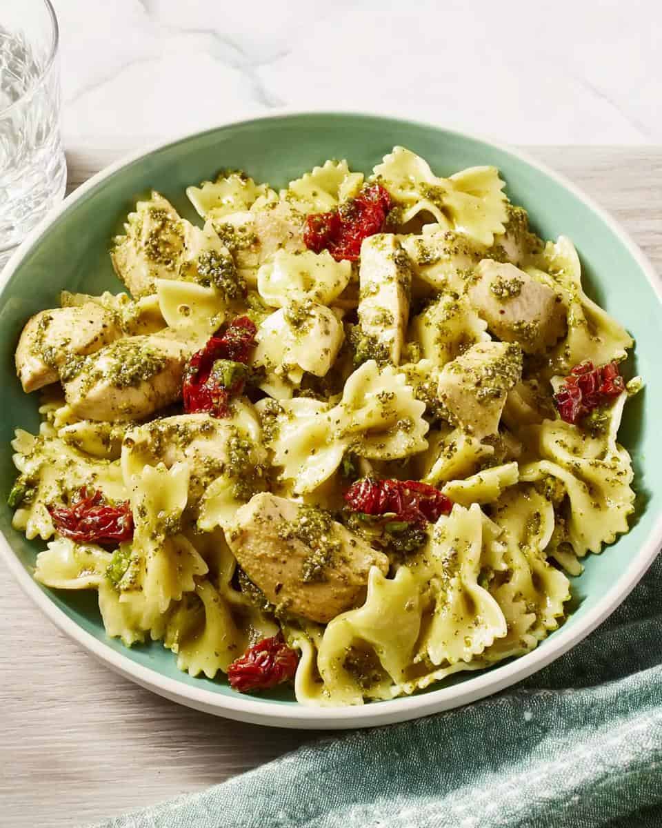Light Pesto Pasta with Chicken - detail 2