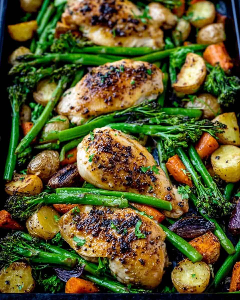Sheet Pan Honey Dijon Chicken with Veggies - detail 1