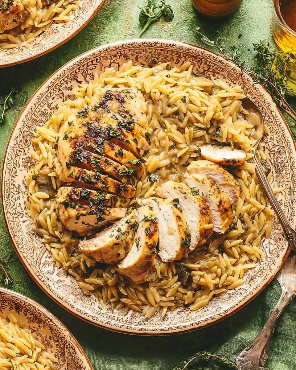 Slow Cooker Parmesan Herb Chicken & Orzo - detail 1