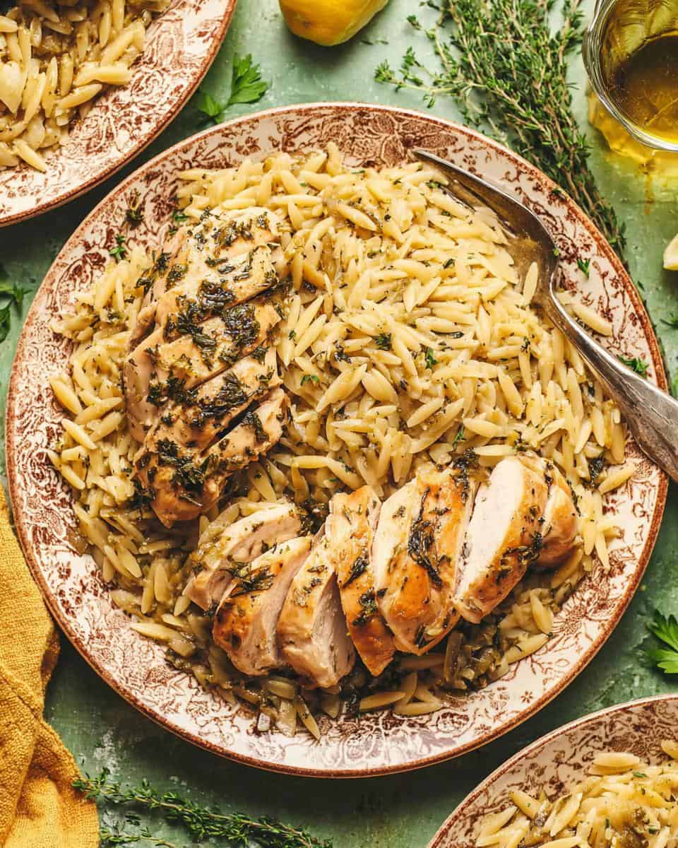 Slow Cooker Parmesan Herb Chicken & Orzo - detail 2