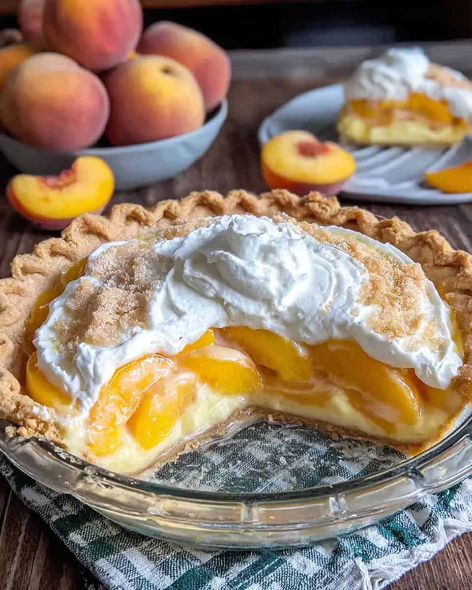 Sweet and Creamy Peaches and Cream Pie Recipe - detail 1