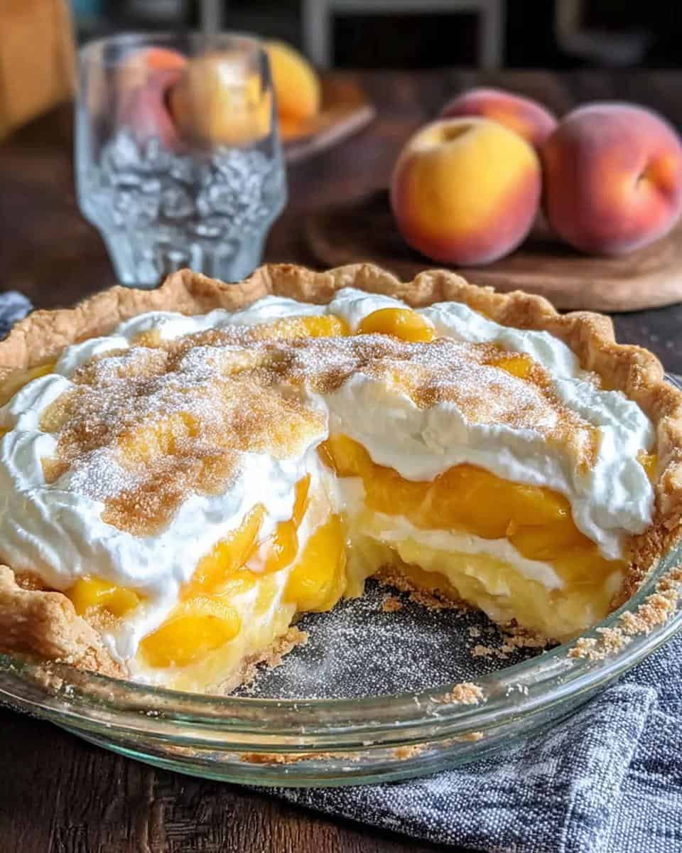 Sweet and Creamy Peaches and Cream Pie Recipe - detail 2