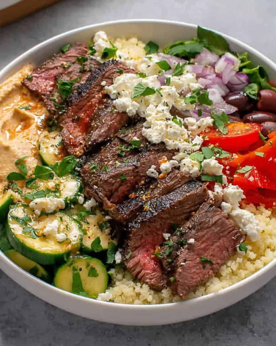 Wholesome and Flavor-Packed Mediterranean Steak Bowl Recipe - detail 1