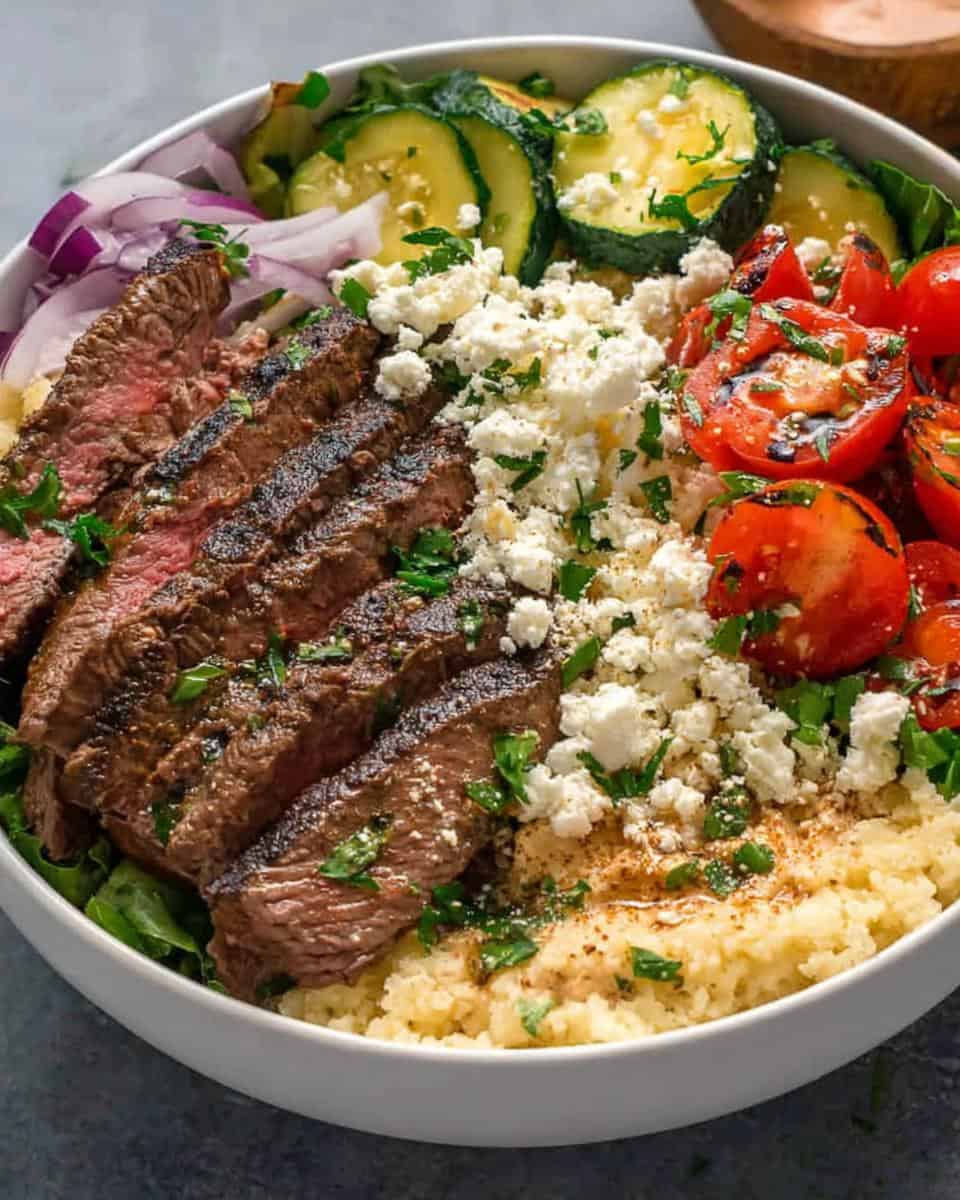Wholesome and Flavor-Packed Mediterranean Steak Bowl Recipe - detail 2