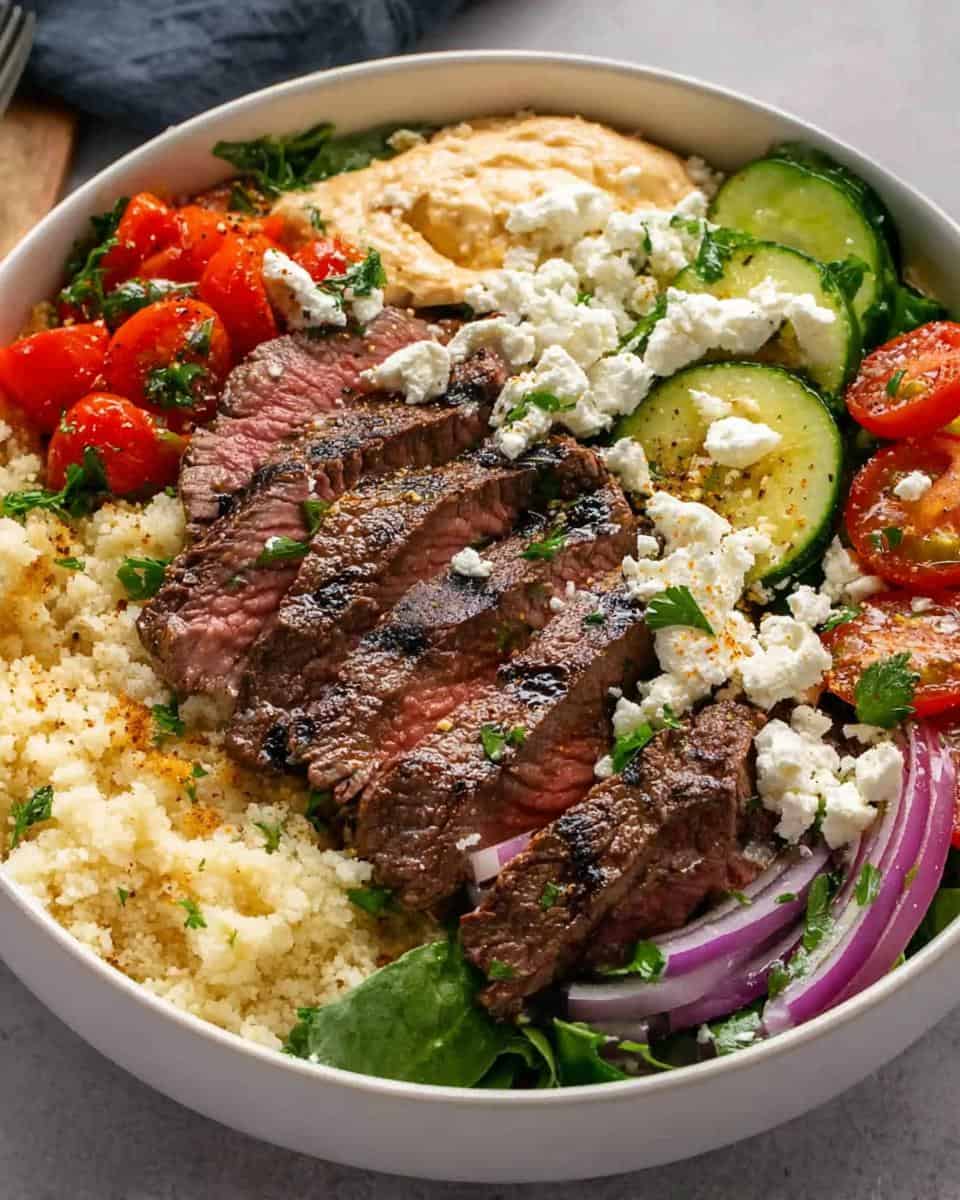 Wholesome and Flavor-Packed Mediterranean Steak Bowl Recipe - detail 3