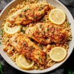 Zesty Garlic Butter Chicken with Lemon Couscous