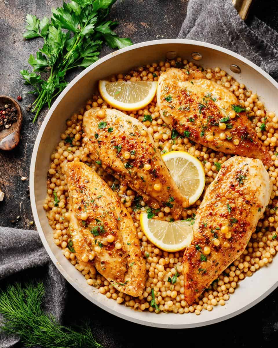 Zesty Garlic Butter Chicken with Lemon Couscous - detail 2